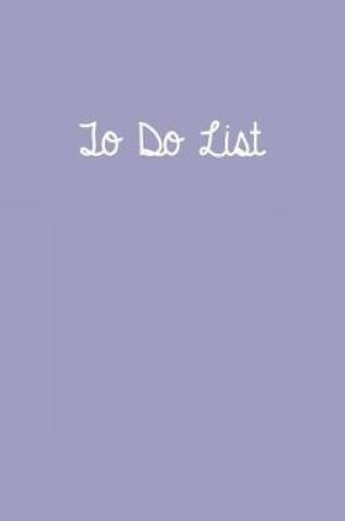 Cover of To Do List Light Purple