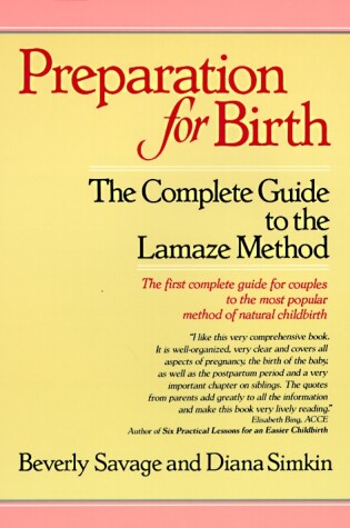 Cover of Preparation for Birth
