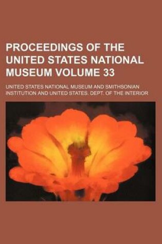 Cover of Proceedings of the United States National Museum Volume 33