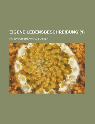 Book cover for Eigene Lebensbeschreibung (1)