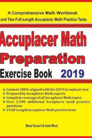 Cover of Accuplacer Math Preparation Exercise Book