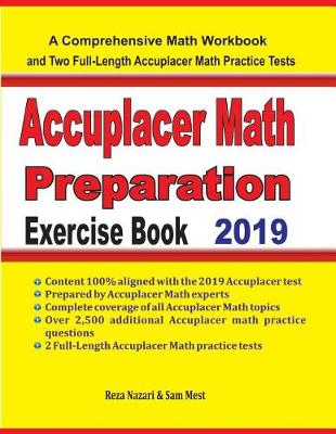 Book cover for Accuplacer Math Preparation Exercise Book