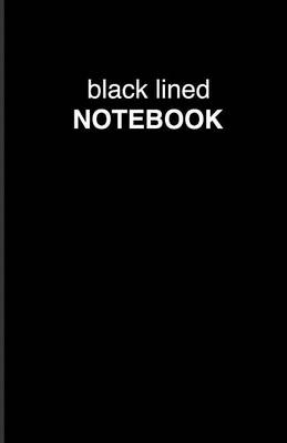 Book cover for Black Lined Notebook