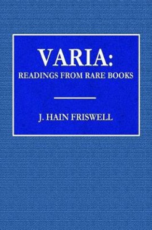 Cover of Varia