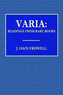 Book cover for Varia