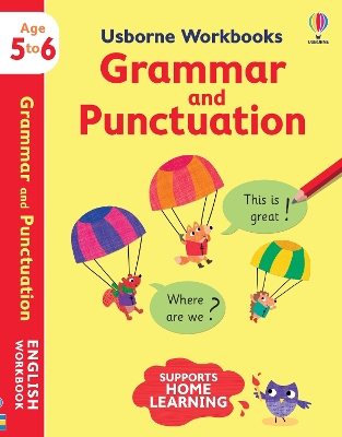 Book cover for Usborne Workbooks Grammar and Punctuation 5-6