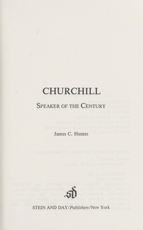 Book cover for Churchill