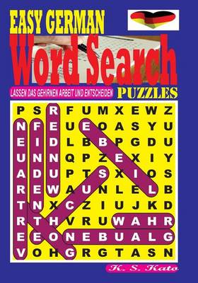 Book cover for EASY GERMAN Word Search Puzzles