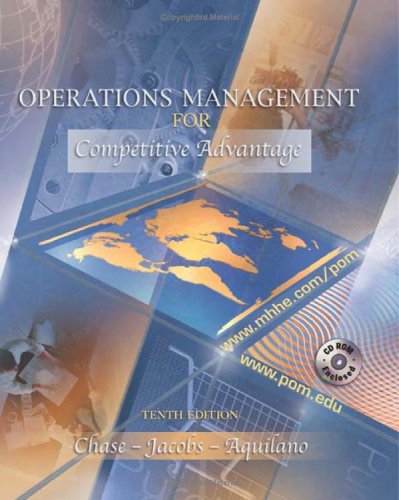 Cover of Operations Management for Competitive Advantage