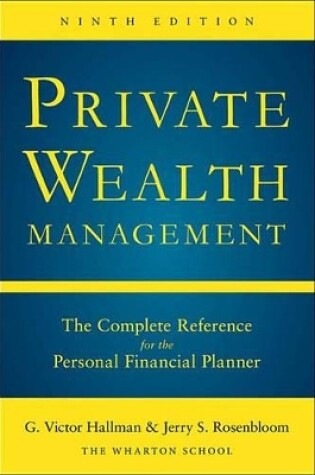 Cover of Private Wealth Mangement 9th Ed (Pb)