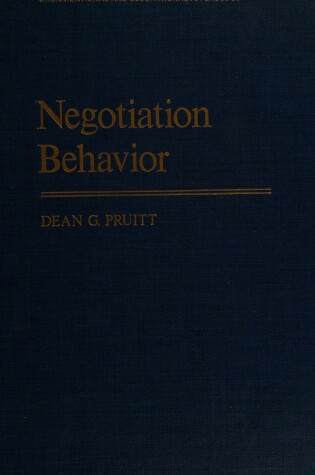 Cover of Negotiation Behaviour