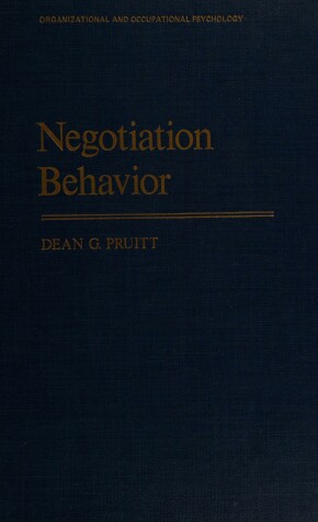 Book cover for Negotiation Behaviour