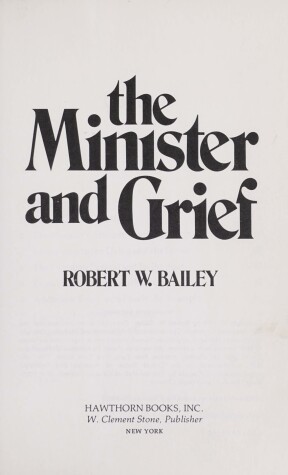 Book cover for The Minister and Grief