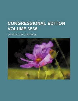 Book cover for Congressional Edition Volume 3536