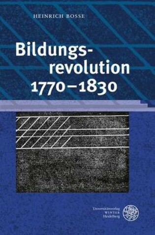 Cover of Bildungsrevolution 1770-1830