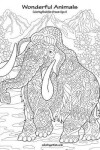 Book cover for Wonderful Animals Coloring Book for Grown-Ups 4