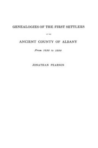 Cover of Contributions for the Genealogies of the First Settlers of the Ancient County of Albany [NY], from 1630 to 1800