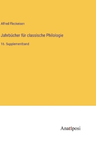 Cover of Jahrbücher für classische Philologie
