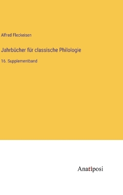 Book cover for Jahrbücher für classische Philologie