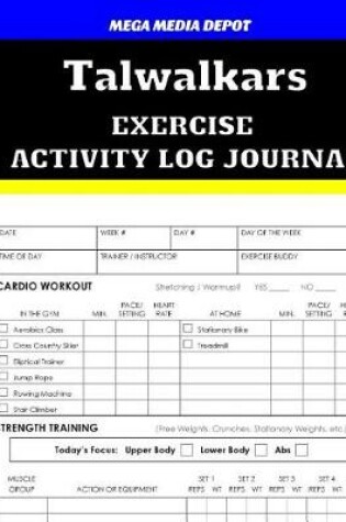 Cover of Talwalkars Exercise Activity Log Journal