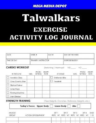 Book cover for Talwalkars Exercise Activity Log Journal