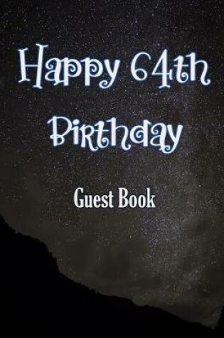 Cover of Happy 64th Birthday Guest Book