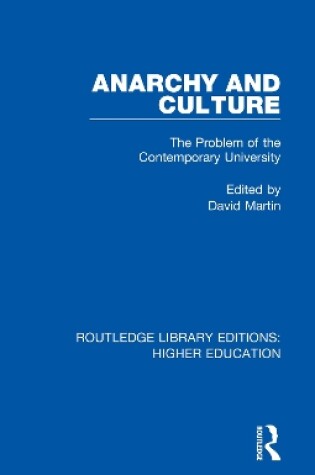 Cover of Anarchy and Culture