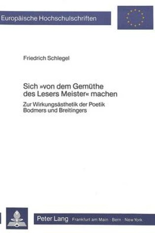 Cover of Sich -Von Dem Gemuethe Des Lesers Meister- Machen