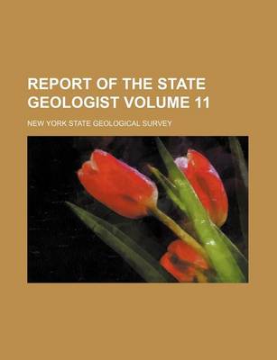 Book cover for Report of the State Geologist Volume 11