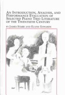 Book cover for An Introduction, Analysis, and Performance Evaluation of Selected Piano Trio Literature of the Twentieth Century