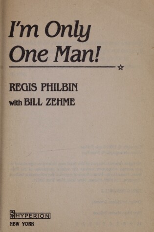 Cover of I'm Only One Man