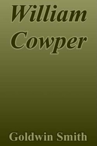 Cover of William Cowper