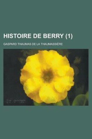 Cover of Histoire de Berry (1)