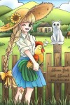 Book cover for Anime Girls with Animals Coloring Book for Adults