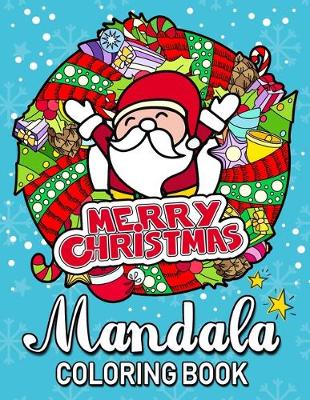 Book cover for Merry Christmas Mandala Coloring Books