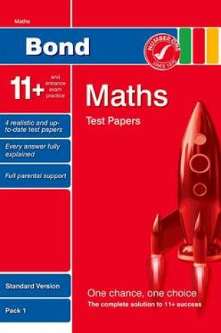 Cover of Bond 11+ Test Papers Maths Standard Pack 1