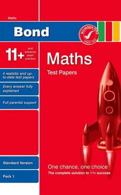 Cover of Bond 11+ Test Papers Maths Standard Pack 1