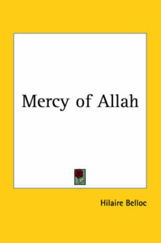 Cover of Mercy of Allah (1922)