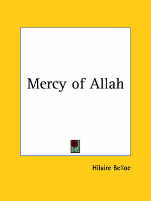 Book cover for Mercy of Allah (1922)