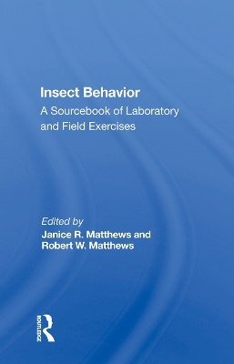 Cover of Insect Behavior