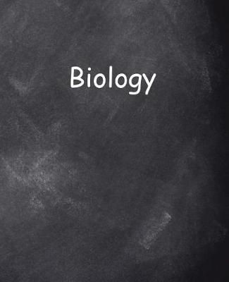 Cover of School Composition Book Biology Chalkboard Style 130 Pages