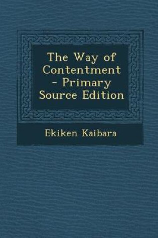 Cover of The Way of Contentment