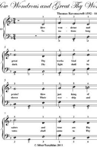 Cover of How Wondrous and Great Thy Works Easy Piano Sheet Music
