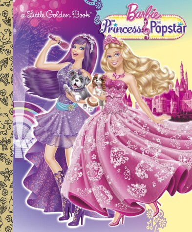 Cover of Princess and the Popstar Little Golden Book (Barbie)