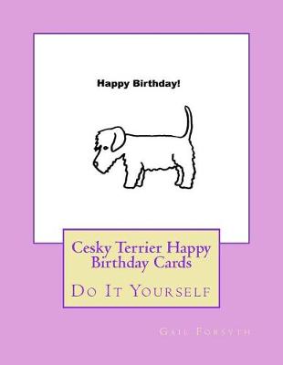 Book cover for Cesky Terrier Happy Birthday Cards