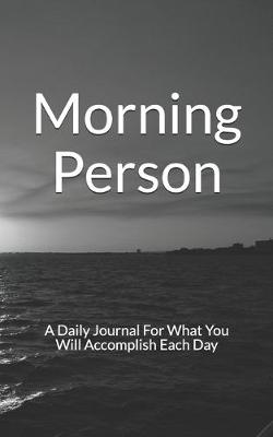 Book cover for Morning Person Journal