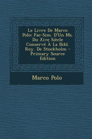 Cover of Le Livre de Marco Polo