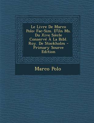 Book cover for Le Livre de Marco Polo