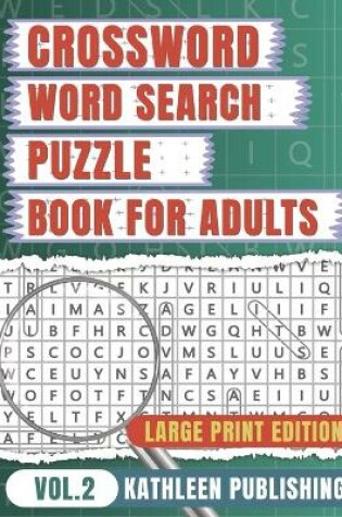 Cover of Crossword Word Search Puzzle Books for adults
