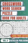 Book cover for Crossword Word Search Puzzle Books for adults